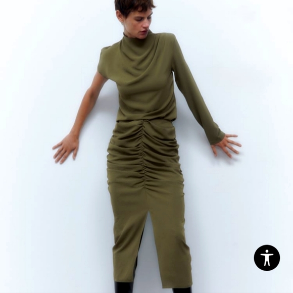 NWTs zara draped skirt and blouse set
